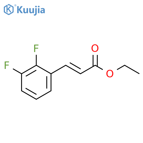 Ethyl 2', 3'-difluorocinnamate structure
