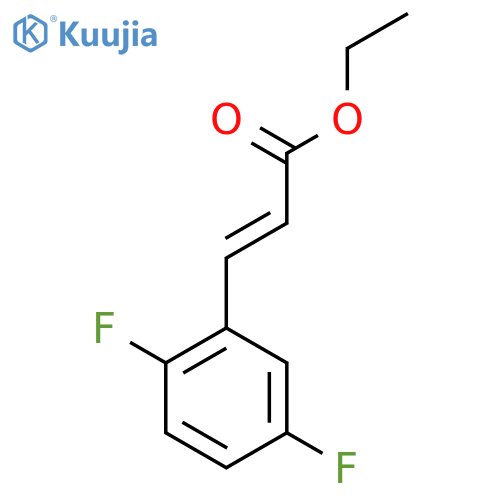 ethyl 3-(2,5-difluorophenyl)acrylate structure
