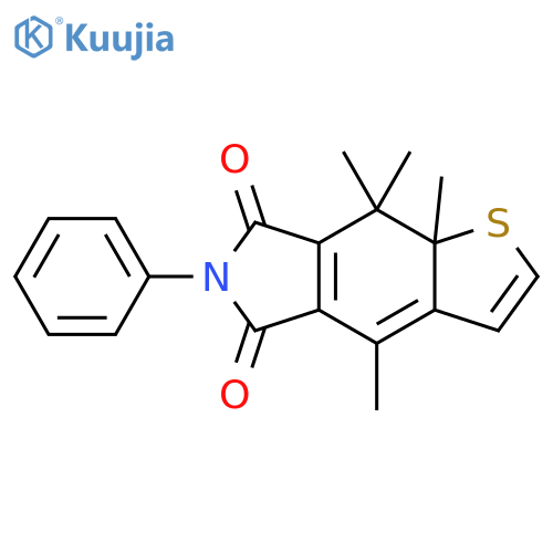 5H-Thieno[2,3-f]isoindole-5,7(6H)-dione,8,8a-dihydro-4,8,8,8a-tetramethyl-6-phenyl- structure