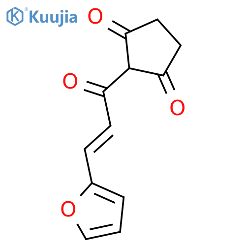 1,3-Cyclopentanedione, 2-[(2E)-3-(2-furanyl)-1-oxo-2-propenyl]- structure