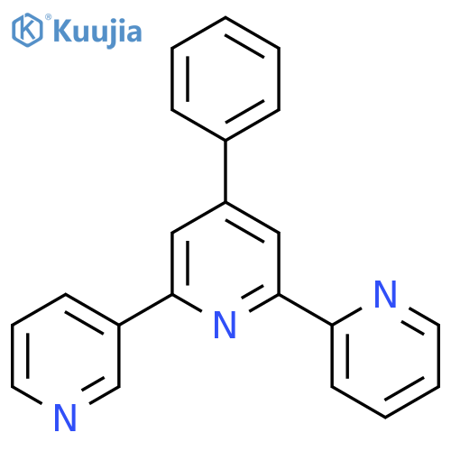 2,2':6',3''-TERPYRIDINE, 4'-PHENYL- structure