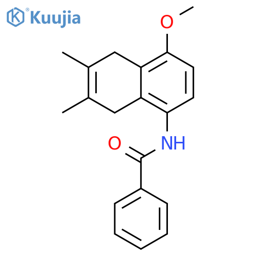 Benzamide, N-(5,8-dihydro-4-methoxy-6,7-dimethyl-1-naphthalenyl)- structure