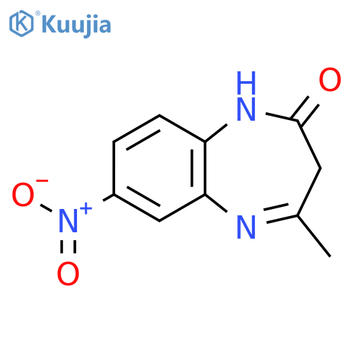 2H-1,5-Benzodiazepin-2-one, 1,3-dihydro-4-methyl-7-nitro- structure