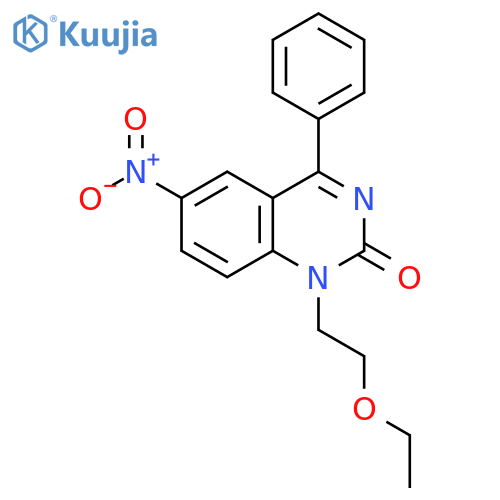 2(1H)-Quinazolinone, 1-(2-ethoxyethyl)-6-nitro-4-phenyl- structure