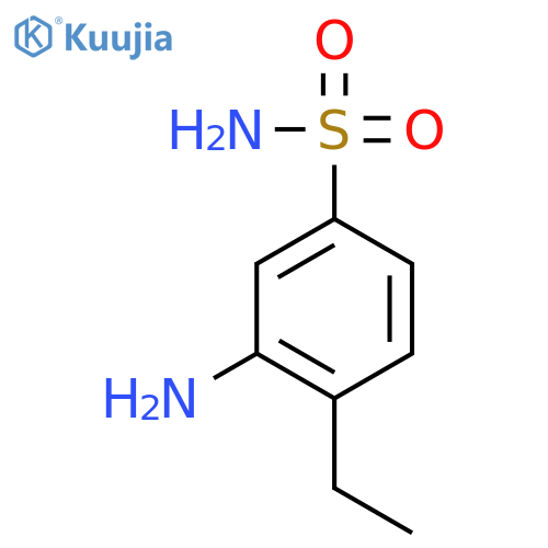 3-amino-4-ethylbenzene-1-sulfonamide structure