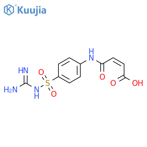 2-Butenoic acid,4-[[4-[[(aminoiminomethyl)amino]sulfonyl]phenyl]amino]-4-oxo-, (Z)- structure