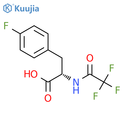 L-Phenylalanine, 4-fluoro-N-(trifluoroacetyl)- structure