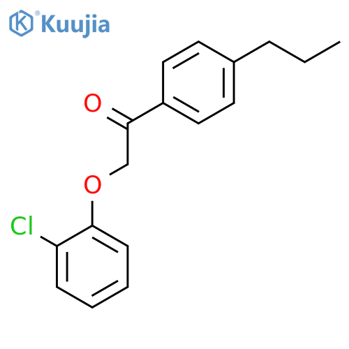 Ethanone, 2-(2-chlorophenoxy)-1-(4-propylphenyl)- structure