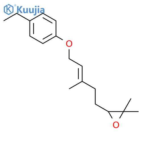 Oxirane,3-[5-(4-ethylphenoxy)-3-methyl-3-penten-1-yl]-2,2-dimethyl- structure