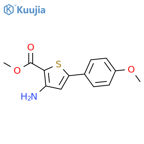 Methyl 3-amino-5-(4-methoxyphenyl)thiophene-2-carboxylate structure