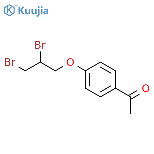 Ethanone, 1-[4-(2,3-dibromopropoxy)phenyl]- structure