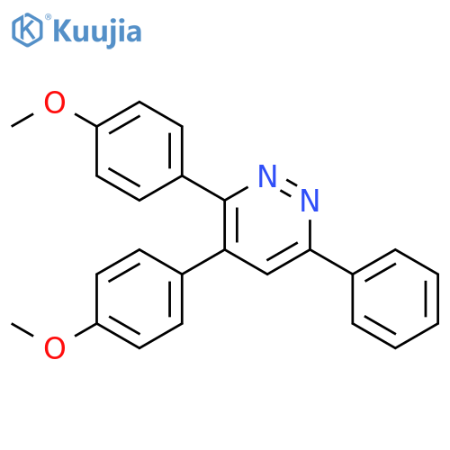Pyridazine, 3,4-bis(4-methoxyphenyl)-6-phenyl- structure