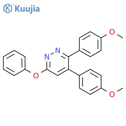 Pyridazine, 3,4-bis(4-methoxyphenyl)-6-phenoxy- structure