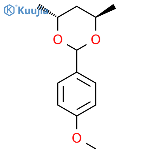1,3-Dioxane, 2-(4-methoxyphenyl)-4,6-dimethyl-, (4R,6R)- structure