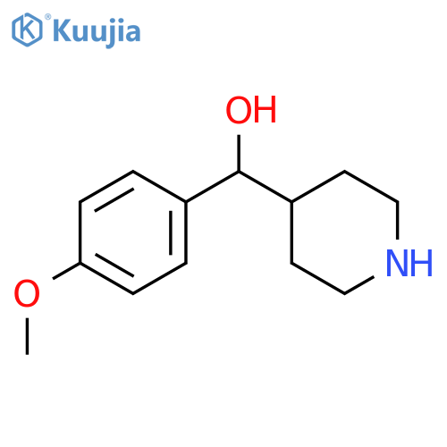 (4-methoxyphenyl)(piperidin-4-yl)methanol structure