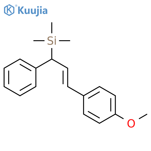 Silane, [(2E)-3-(4-methoxyphenyl)-1-phenyl-2-propenyl]trimethyl- structure