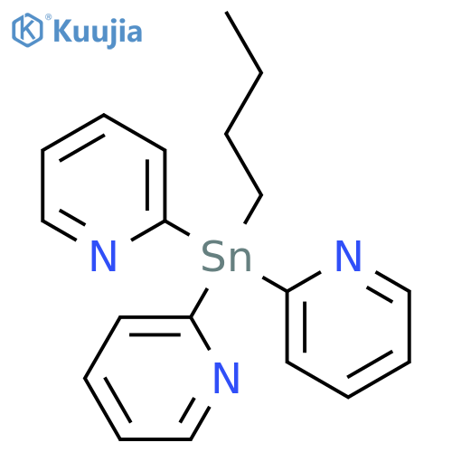 Pyridine, 2,2',2''-(butylstannylidyne)tris- structure