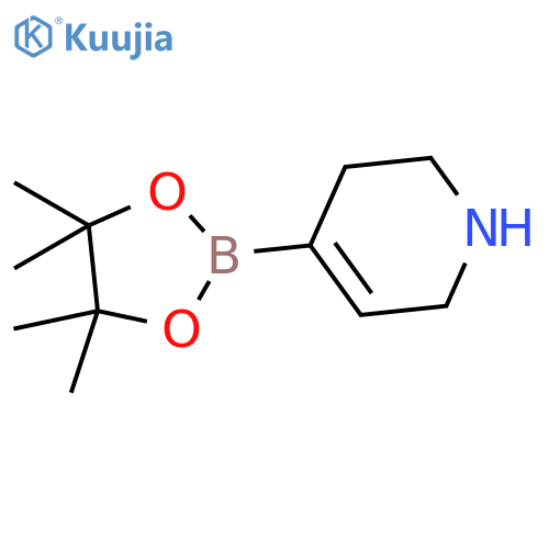 4-(tetramethyl-1,3,2-dioxaborolan-2-yl)-1,2,3,6-tetrahydropyridine structure