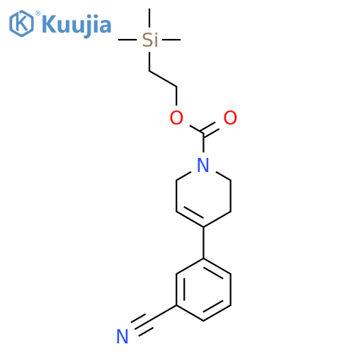 2-(Trimethylsilyl)ethyl 4-(3-cyanophenyl)-5,6-dihydropyridine-1(2H)-carboxylate structure