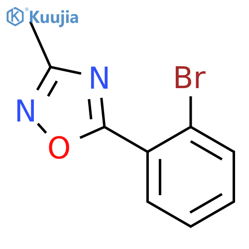 5-(2-bromophenyl)-3-methyl-1,2,4-oxadiazole structure