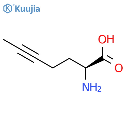 (2S)-2-aminohept-5-ynoic acid structure