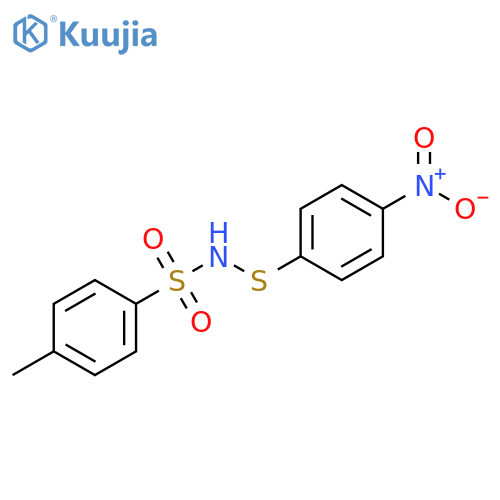 Benzenesulfonamide, 4-methyl-N-[(4-nitrophenyl)thio]- structure