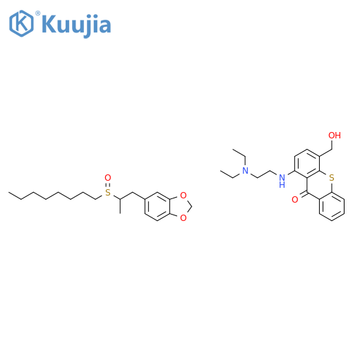 9H-Thioxanthen-9-one,1-[[2-(diethylamino)ethyl]amino]-4-hydroxy-, 10-oxide structure