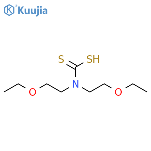 Carbamodithioic acid, bis(2-ethoxyethyl)- structure