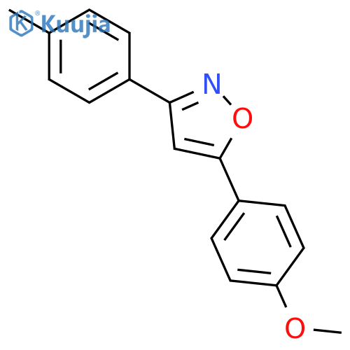 Isoxazole, 5-(4-methoxyphenyl)-3-(4-methylphenyl)- structure