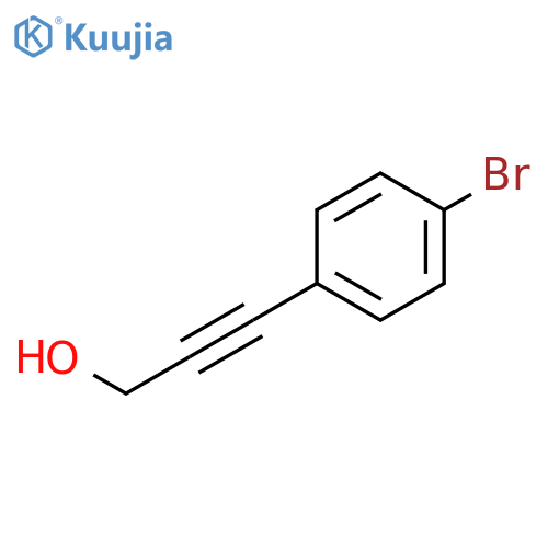 3-(4-bromophenyl)prop-2-yn-1-ol structure