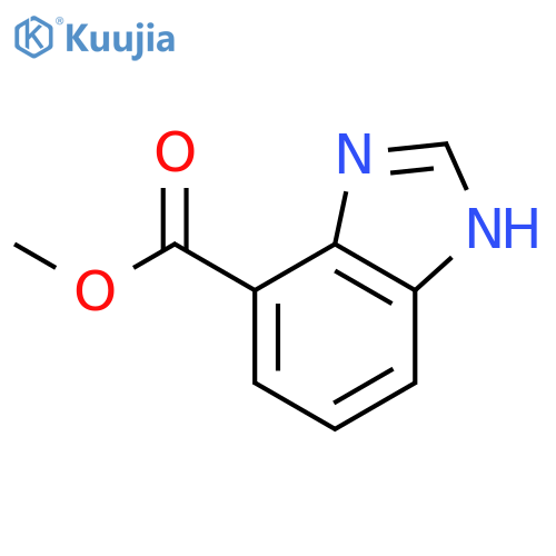 methyl 1H-1,3-benzodiazole-4-carboxylate structure