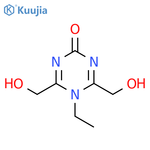 1,3,5-Triazin-2(5H)-one, 5-ethyl-4,6-bis(hydroxymethyl)- structure