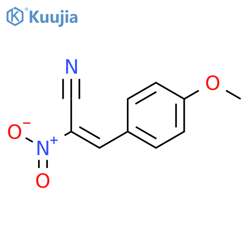 2-Propenenitrile, 3-(4-methoxyphenyl)-2-nitro-, (E)- structure