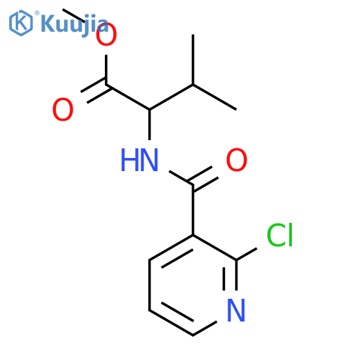 Methyl 2-[(2-chloropyridin-3-yl)formamido]-3-methylbutanoate structure