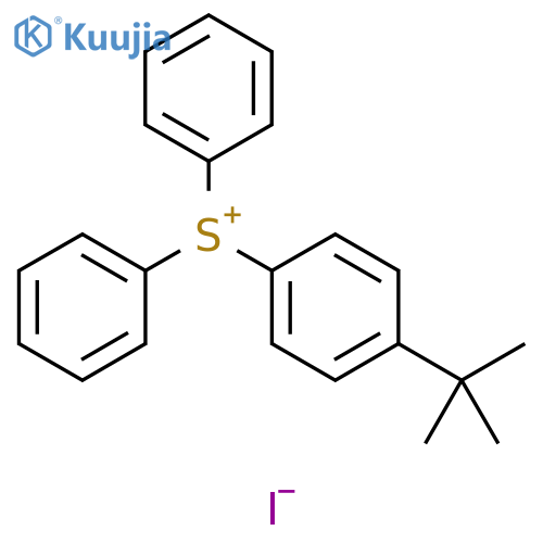 Sulfonium, [4-(1,1-dimethylethyl)phenyl]diphenyl-, iodide structure