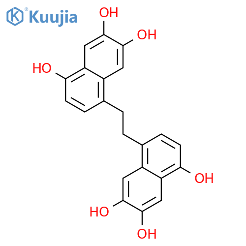 1,6,7-Naphthalenetriol, 4,4'-(1,2-ethanediyl)bis- structure