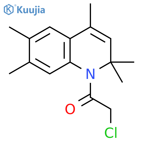 2-chloro-1-(2,2,4,6,7-pentamethyl-1,2-dihydroquinolin-1-yl)ethan-1-one structure