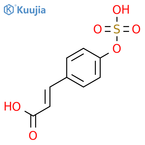 2-Propenoic acid, 3-[4-(sulfooxy)phenyl]- structure