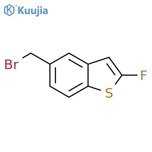 Benzo[b]thiophene, 5-(bromomethyl)-2-fluoro- structure