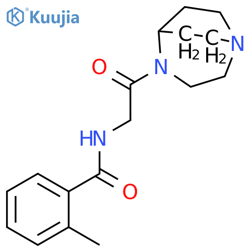 Benzamide, N-[2-(1,4-diazabicyclo[3.2.2]non-4-yl)-2-oxoethyl]-2-methyl- structure