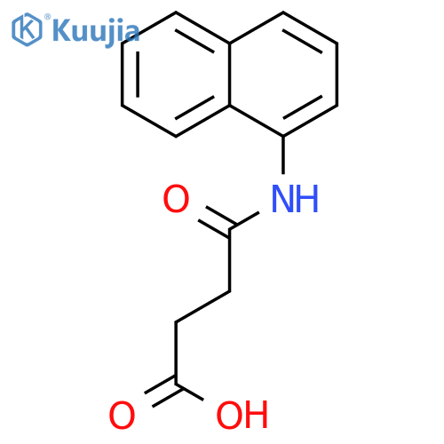 3-(naphthalen-1-yl)carbamoylpropanoic acid structure