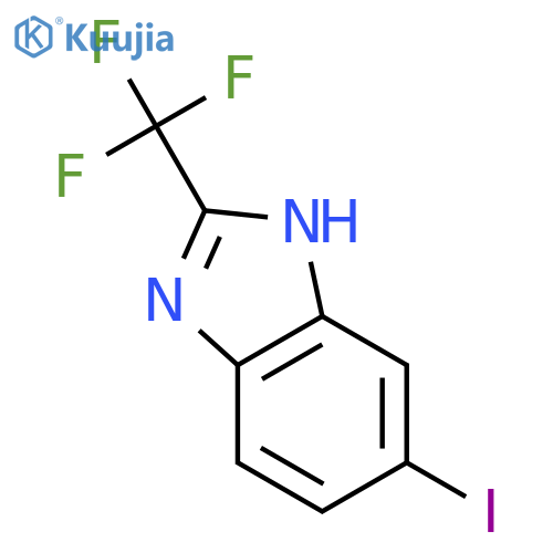 6-iodo-2-(trifluoromethyl)-1H-benzimidazole structure