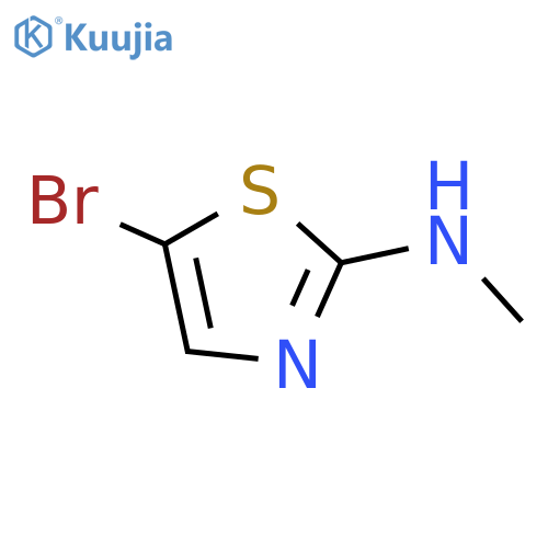 5-bromo-N-methyl-1,3-thiazol-2-amine structure
