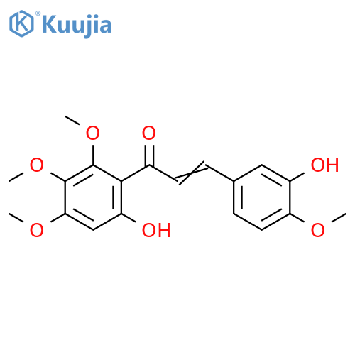 3-(3-Hydroxy-4-methoxyphenyl)-1-(6-hydroxy-2,3,4-trimethoxyphenyl)-2-propen-1-one structure