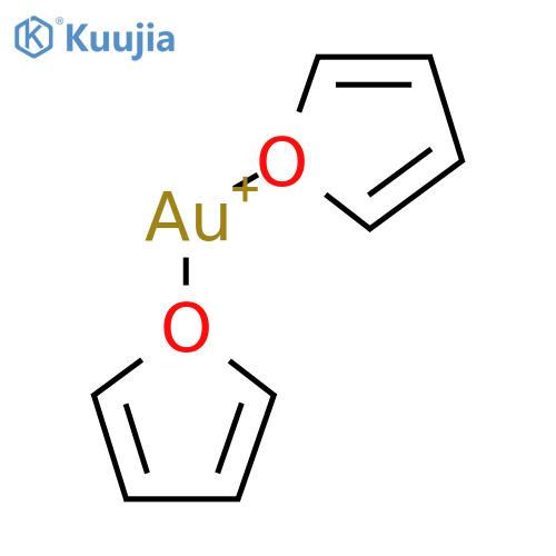 Gold(1+), bis(furan)- structure