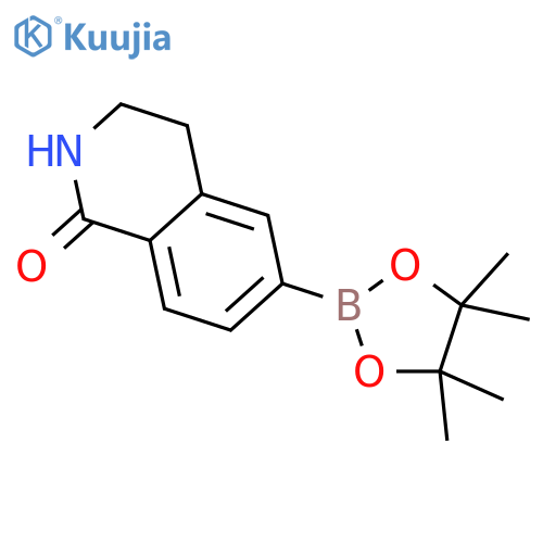 3,4-DIHYDRO-6-(4,4,5,5-TETRAMETHYL-1,3,2-DIOXABOROLAN-2-YL)-1(2H)-ISOQUINOLINONE structure