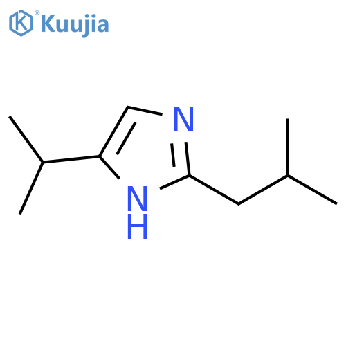 1H-Imidazole,5-(1-methylethyl)-2-(2-methylpropyl)- structure