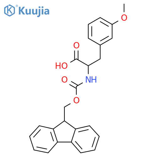 2-({(9H-fluoren-9-yl)methoxycarbonyl}amino)-3-(3-methoxyphenyl)propanoic acid structure