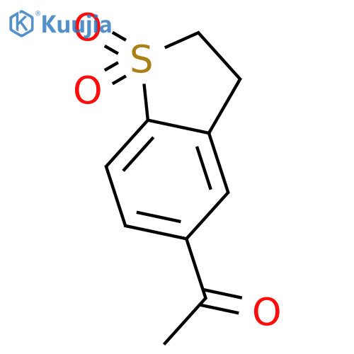 Ethanone, 1-(2,3-dihydro-1,1-dioxidobenzo[b]thien-5-yl)- structure