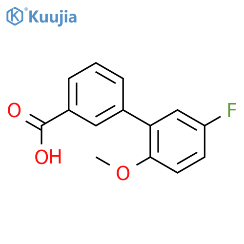 3-(5-Fluoro-2-methoxyphenyl)benzoic acid structure